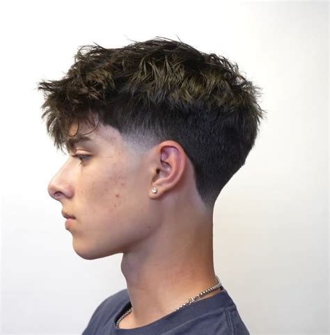 blowout taper textured fringe|messy fringe with blowout taper.